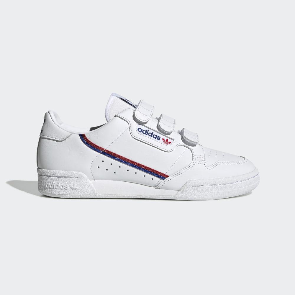 Adidas Women's Continental 80 Originals Shoes White/Royal/Deep Red Ireland EE5577